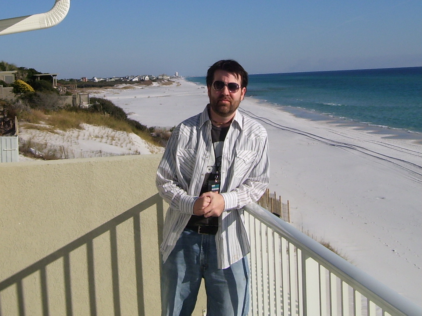 Greg Koons overlooking the ocean during the day